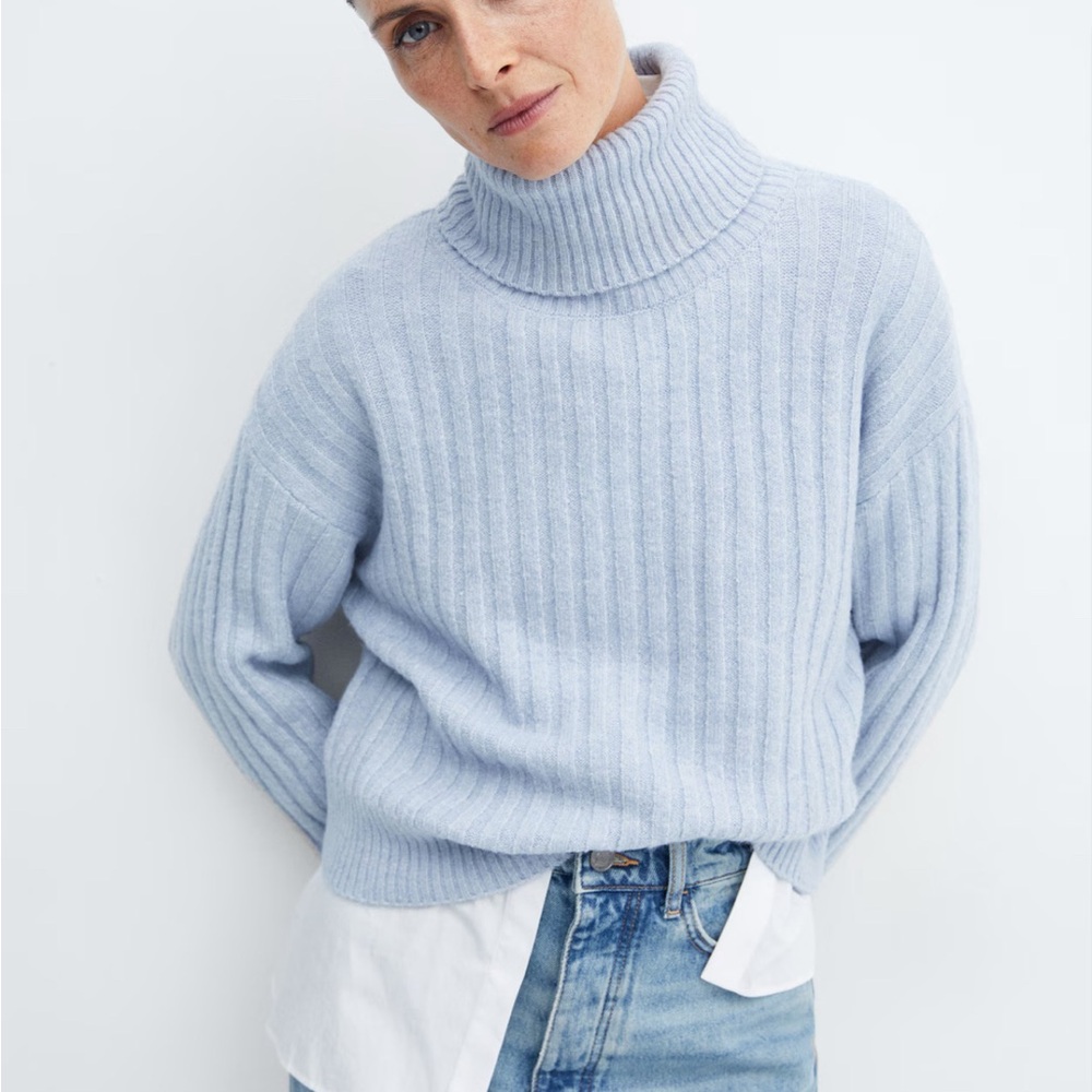 NWT Wool Mix Swan Neck Sweater